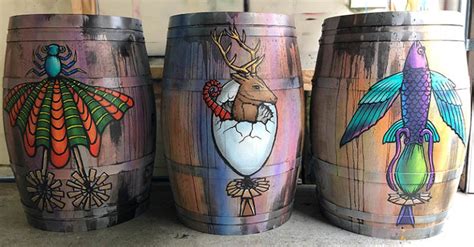 wine barrel art NZ - NZ Murals and Graffiti Art