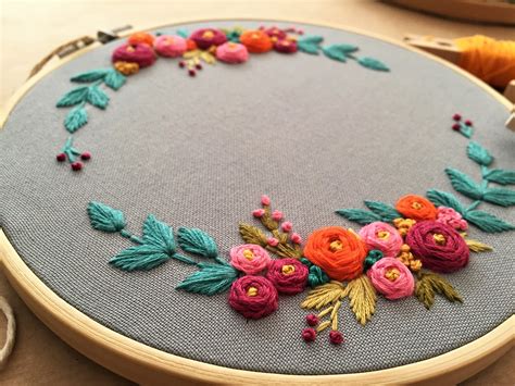 Embroidery Hoop Art Broderie Hoop Art Home Decor Hand | Etsy