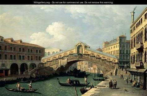 Venice, A View Of The Rialto Bridge - (after) (Giovanni Antonio Canal ...