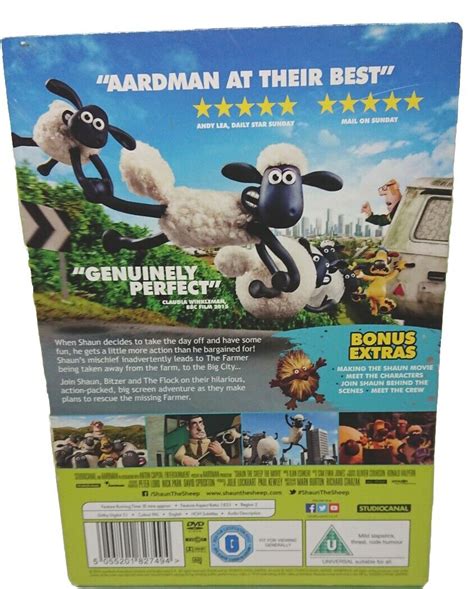 Shaun The Sheep The Movie DVD PAL 2 Brand New Sealed Family Kid's Movie ...