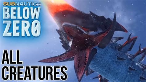 ALL NEW SUBNAUTICA BELOW ZERO CREATURES! - YouTube