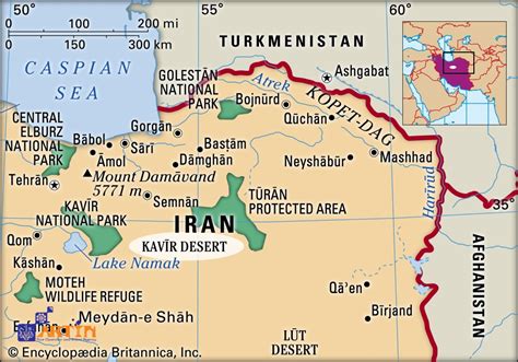 Iran Desert Map | Tours & Deserts by Area 2021 - Artin Travel