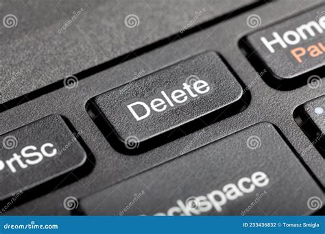 Delete Key, Del Button on a Laptop Keyboard, Object Macro, Extreme ...
