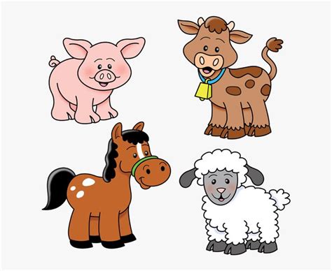 Animal Farm Animals Clipart Transparent Png - Cute Farm Animals Clip Art, Png Download ...