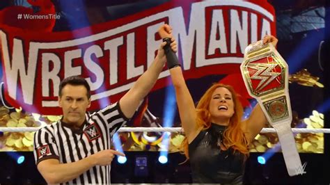 Becky Lynch Retains Over Shayna Baszler at WrestleMania 36 - ITN WWE