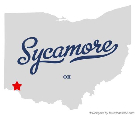 Map of Sycamore, Hamilton County, OH, Ohio