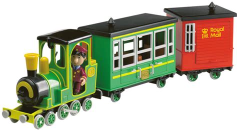 Postman Pat Battery Operated Greendale Rocket Train Set & Van + Ajay ...