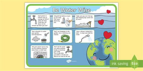 Water Conservation Poster Irish (teacher made) - Twinkl