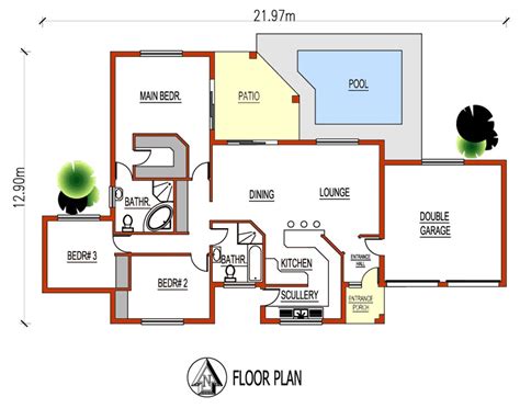 3 Bedroom Floor Plans With Double Garage - floorplans.click