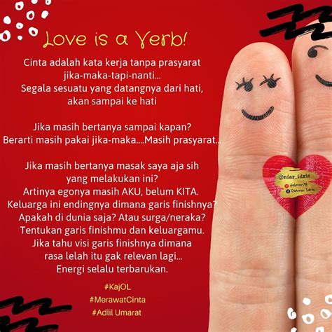 cinta adalah kata kerja tanpa prasyarat | Cinta adalah, Love is, Cinta