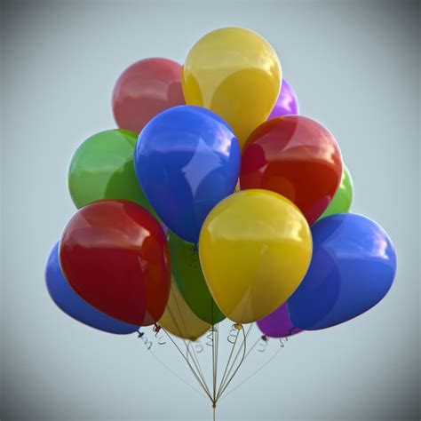 balloon ball 3d obj