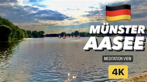 MUNSTER AASEA / LAKE, GERMANY, 4K, UHD, 60 FPS. MÜNSTER, AASEE, DEUTSCHLAND - YouTube