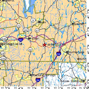 Brimfield, Massachusetts (MA) ~ population data, races, housing & economy