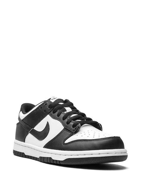 Nike Kids Dunk Low Retro "Panda - Black/White" Sneakers - Farfetch