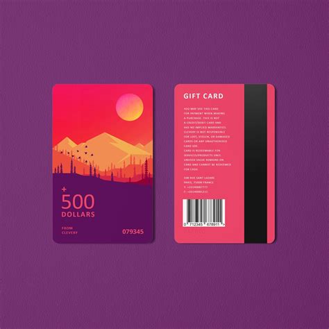 Gift Card Design #giftcard #discountcard #card #cards #carddesign #design #mockup #clevery # ...