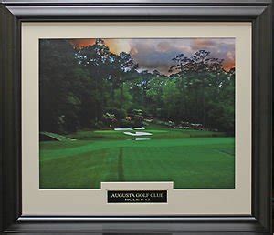 Augusta National Hole #12 Golden Bell color photo Framed