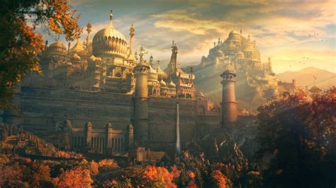 Ancient Walled Kingdom by MaiAnhTran | Fantasy landscape, Fantasy ...