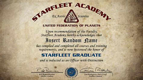 Starfleet Academy Diploma by Gazomg on DeviantArt