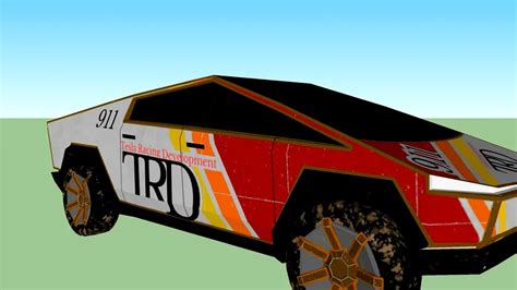 Tesla Cybertruck racing 3d model