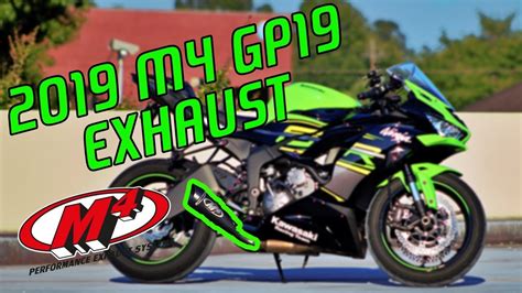 2019 ZX6R M4 Slip On Exhaust - YouTube