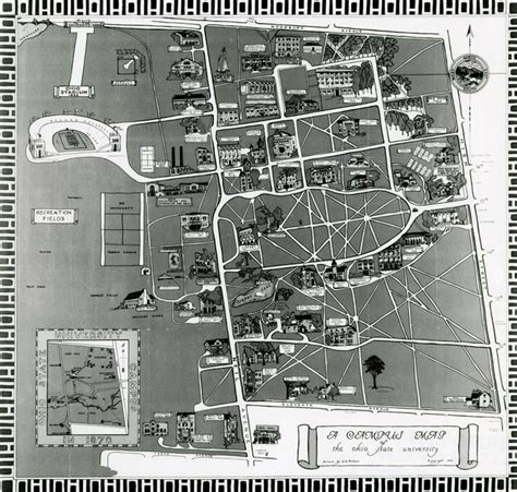 OSU's campus sure was modest back in 1930! #GoBucks | Campus map, Ohio ...