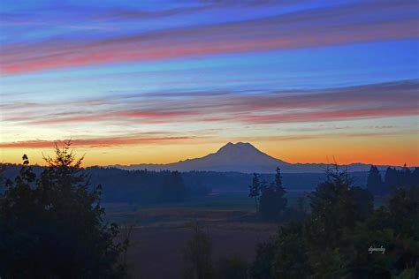 Mount Rainier sunrise 1269 Photograph by David Mosby | Fine Art America