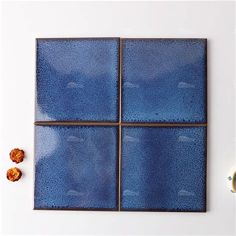 6x6 Square Glossy Porcelain Blue WOB2601, 6x6 pool tile ideas, large ...