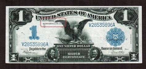 $1 1899 Silver Certificate Black Eagle More Currency 4 Kbat