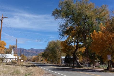 Highway 141 through Gateway, Colorado Stock Image - Image of lane ...