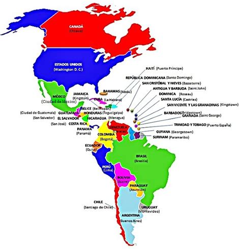 Descubrir 63+ imagen planisferio con nombres y sus capitales ...