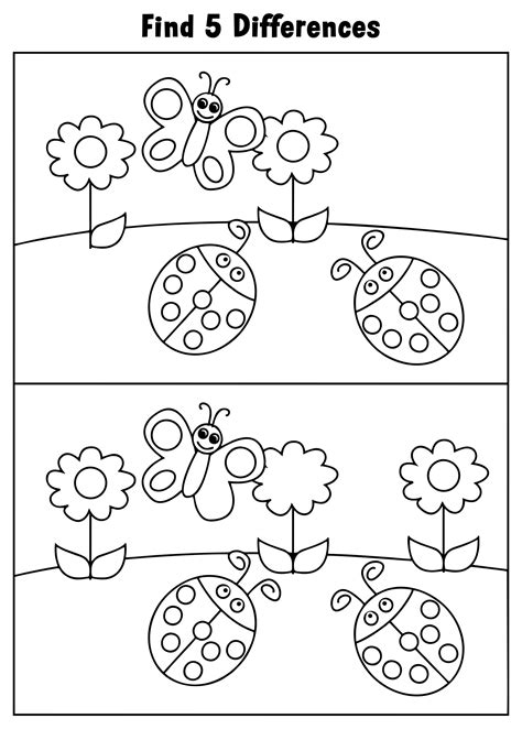 Printable Spot The Difference - Printable JD