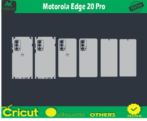 Motorola Edge 20 Pro Skin Vector Template - AK Digital File