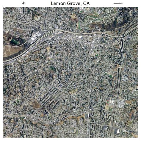 Aerial Photography Map of Lemon Grove, CA California