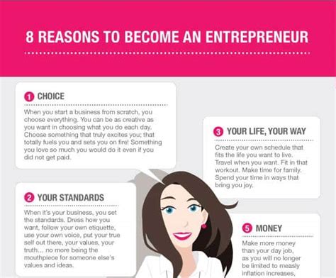 8 Reasons To Become An Entrepreneur | Entrepreneur & Startup Infographic