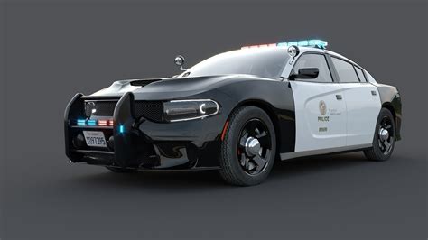 3D model Dodge Charger SRT Hellcat LAPD VR / AR / low-poly | CGTrader