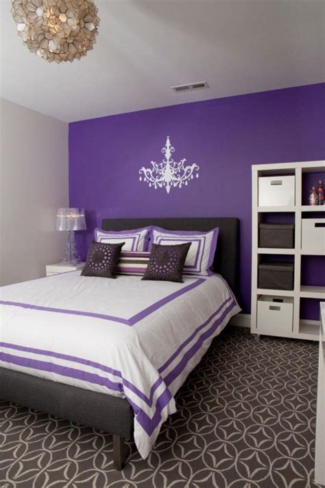 42 The Advantages of a Bedroom with a Purple Color | Blue bedroom decor ...