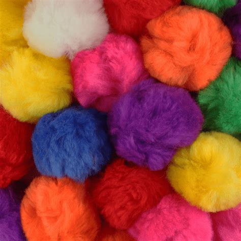 2 Inch Multi Color Craft Pom Poms 25 Pieces - Walmart.com - Walmart.com