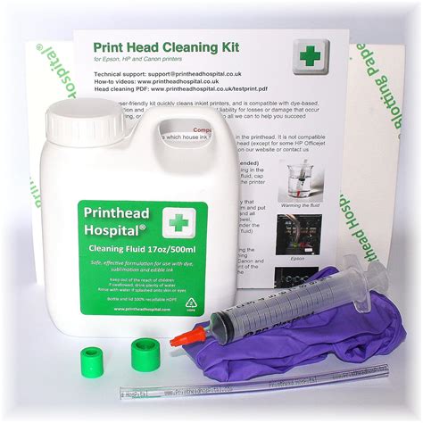 Amazon.com: Print Head Cleaning Kit for Epson Canon Brother and HP printers - 17oz 500ml ...