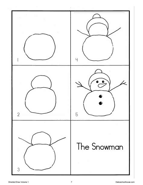 Step By Step How To Draw A Snowman at Drawing Tutorials