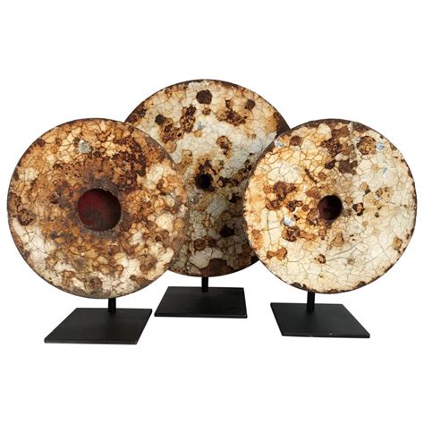 3 Antique Cast Iron Shooting Gallery Targets with Great Painted Surfaces at 1stDibs