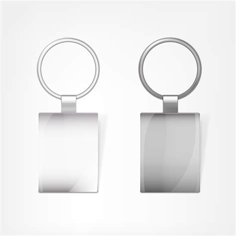 Shining keychain template vectors 02 - Vector Other free download