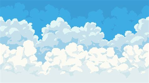 Pixel Skies Demo - Free Pixel art Sky background pack by Digital Moons
