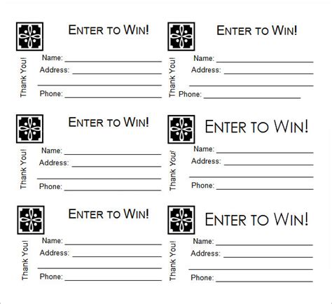 Raffle Tickets Template – emmamcintyrephotography.com