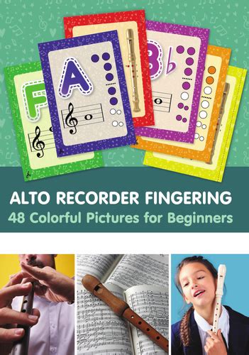 Alto Recorder Fingering. 48 Colorful Pictures for Beginners | Teaching Resources