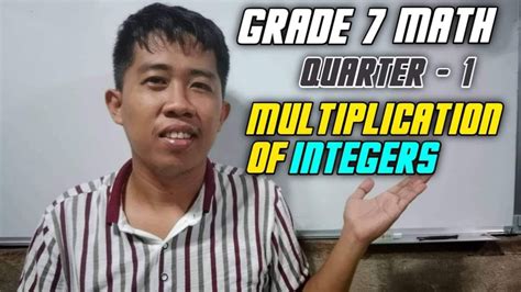 Multiplication of Integers - YouTube
