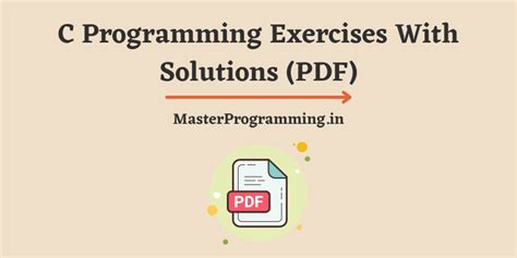 C Programming Exercises With Solutions (PDF)