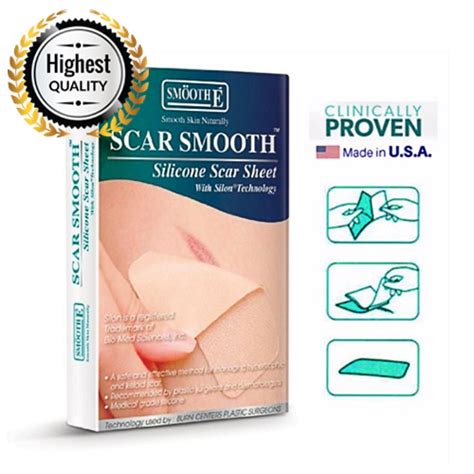 Silicone Scar Sheets Hypertrophic Keloid Removal 1 Sheet/Box - ThaiHug