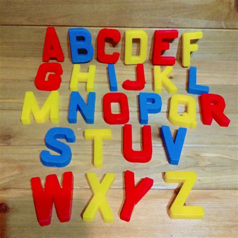 Vintage Plastic Alphabet Letters Set Hollow Backed Montessori Waldorf ...