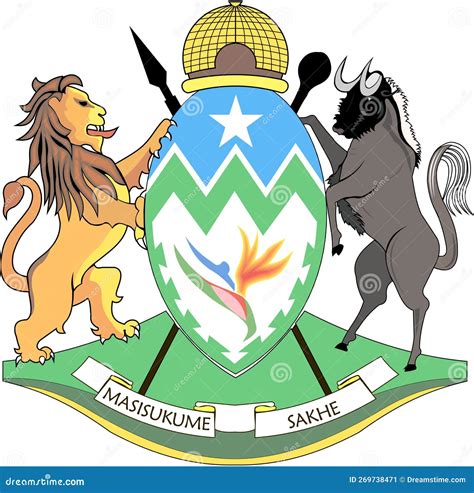 Coat of Arms of the Province of KwaZulu-Natal. SOUTH AFRICA Stock Illustration - Illustration of ...