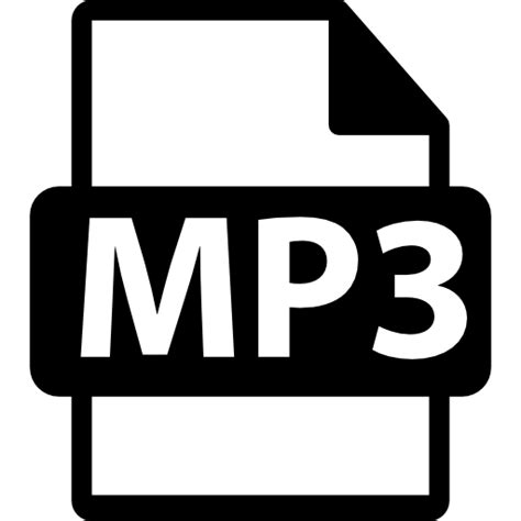 Free Icon | Mp3 file format symbol